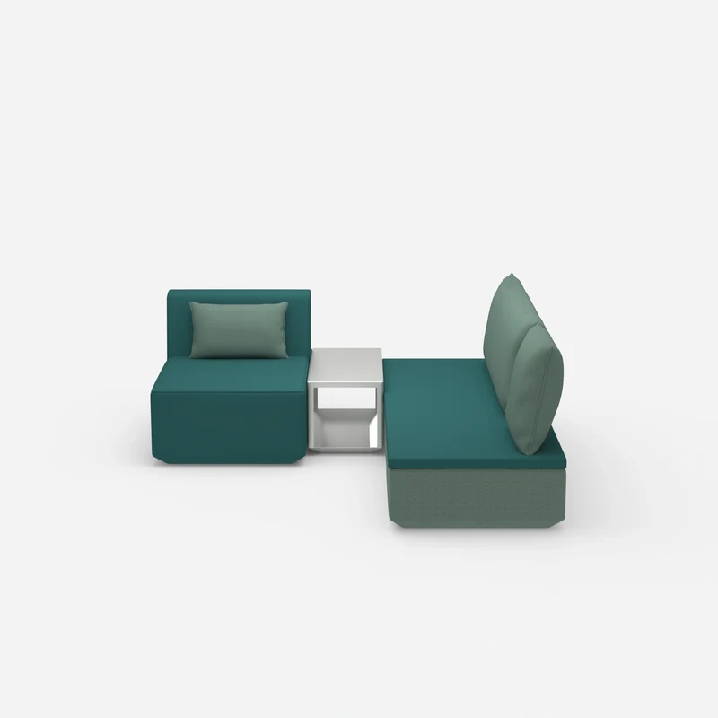 Pouf mit Topper