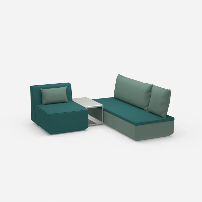 Pouf mit Topper