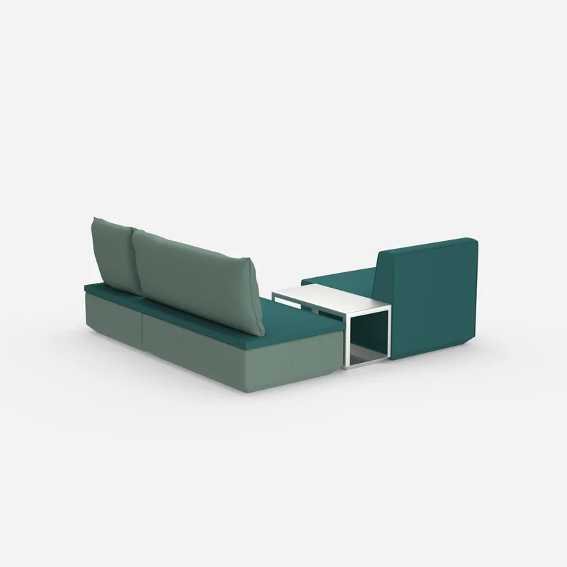 Pouf mit Topper