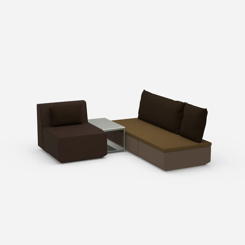 Pouf mit Topper
