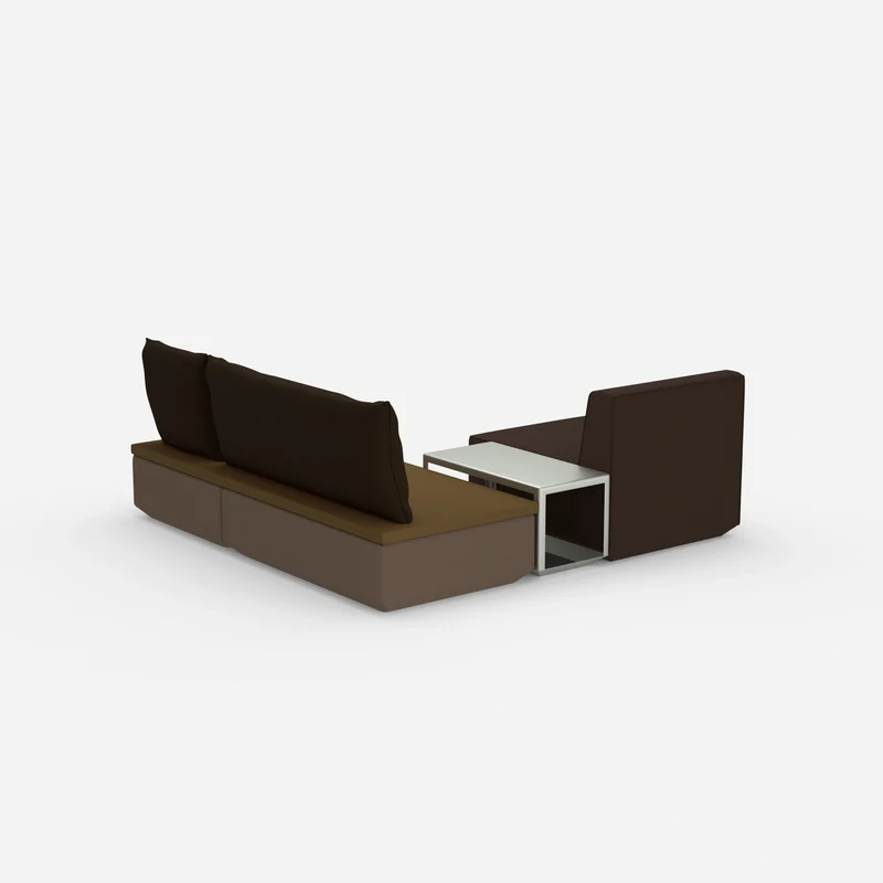 Pouf mit Topper