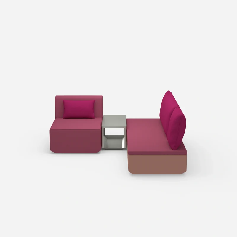 Pouf mit Topper