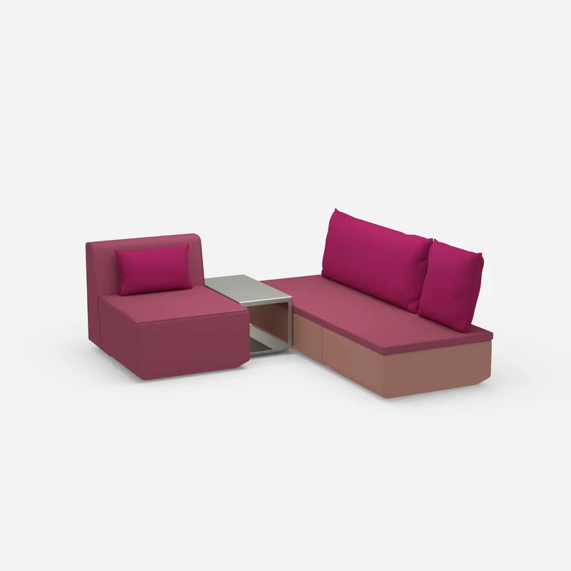 Pouf mit Topper