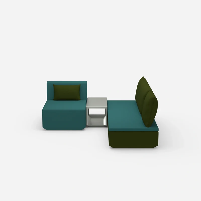 Pouf mit Topper