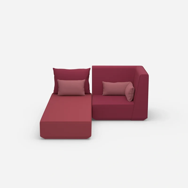 Schlafsofa mit Sessel
