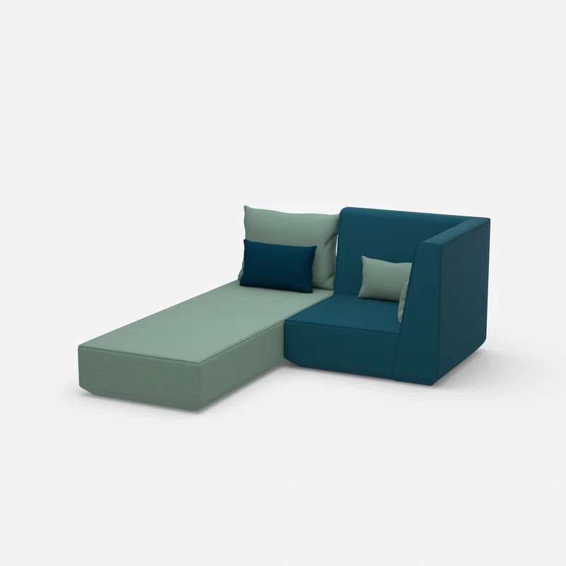 Schlafsofa mit Sessel