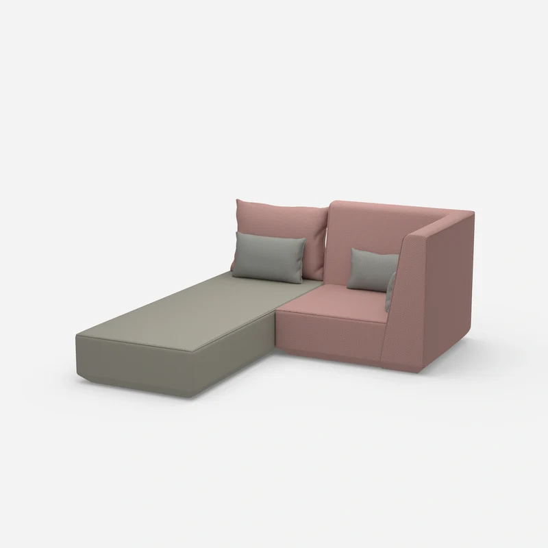 Schlafsofa mit Sessel