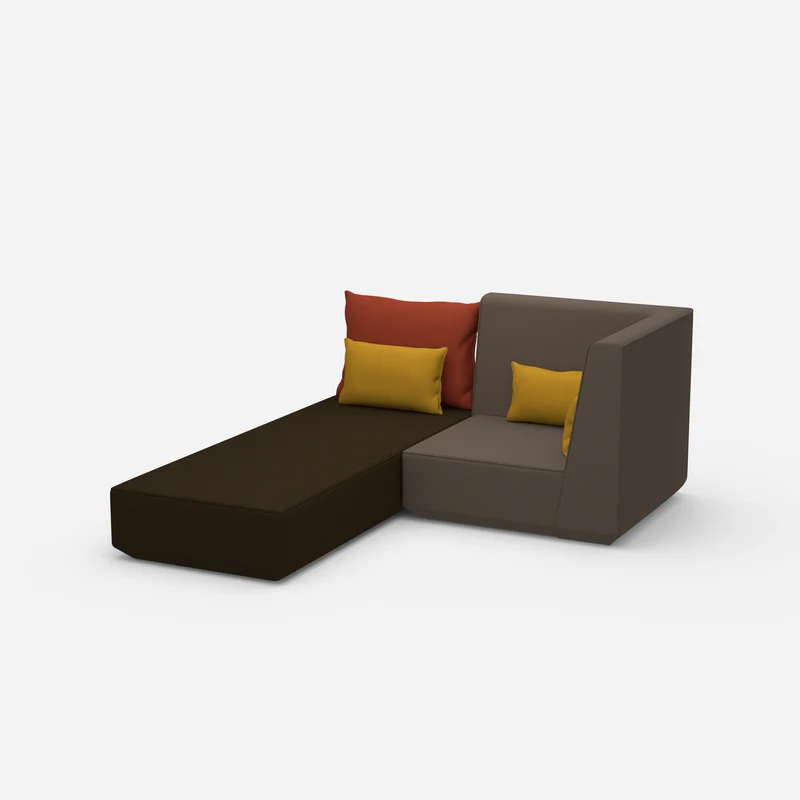 Schlafsofa mit Sessel