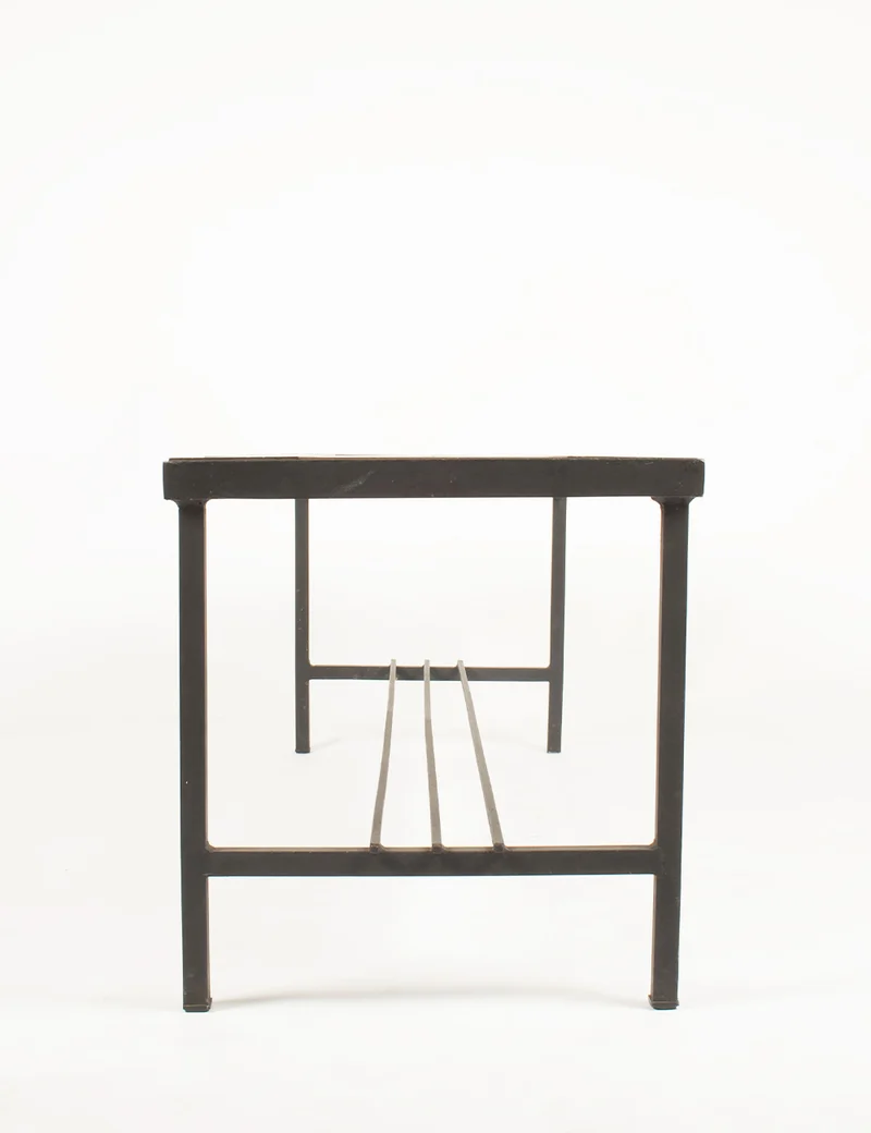 Table basse moderniste grès flammé