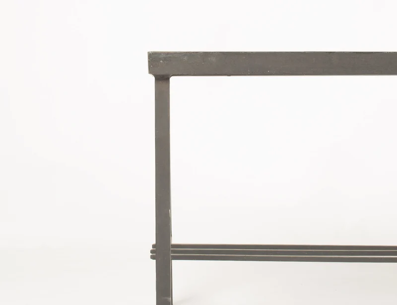 Table basse moderniste grès flammé