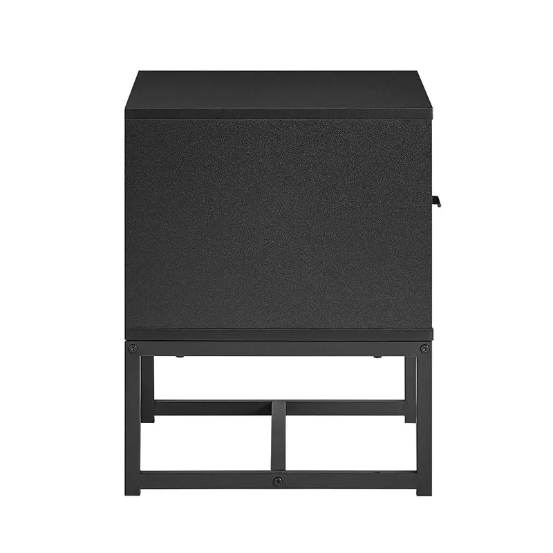 SoBuy FBT156-BR Bout de Canapé, Table de Chevet, Table de Nuit, Table d'Appoint avec 2 Tiroirs