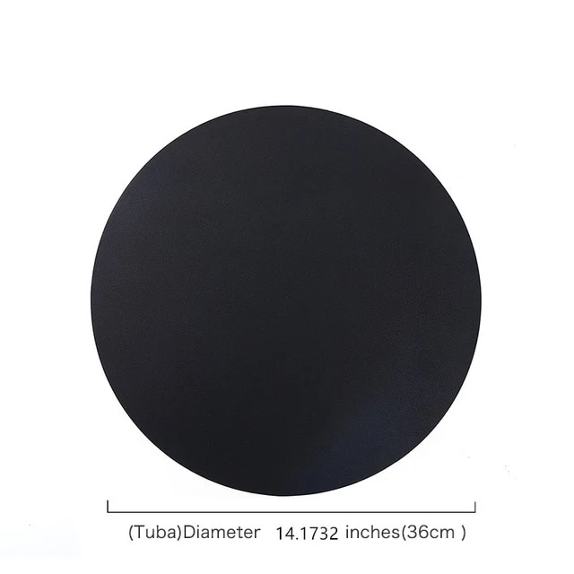 Set de Table Rond Noir
