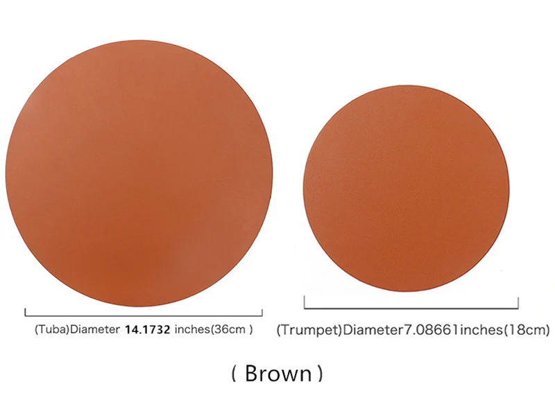 Set de Table Rond Orange Rigide