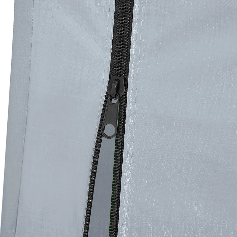 SoBuy SDA11-SIL Bâche pour Abri de Jardin Imperméable, pour Abri Vélo, Moto et Outils, Résistant à l’Humidité, Rangement Optimisé – L120×P176×H163 cm, Argent