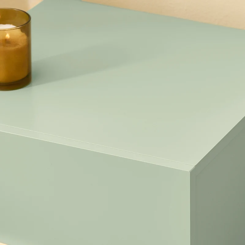 SoBuy FBT164-GR Table de Chevet avec 2 tiroirs Table d’appoint pour Chambre et Salon Vert 40x44x49cm