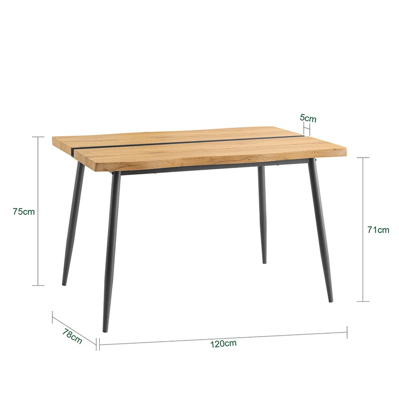 SoBuy FWT110-N Table de Salle à Manger, Table à Manger, Table à Dîner, Table de Repas