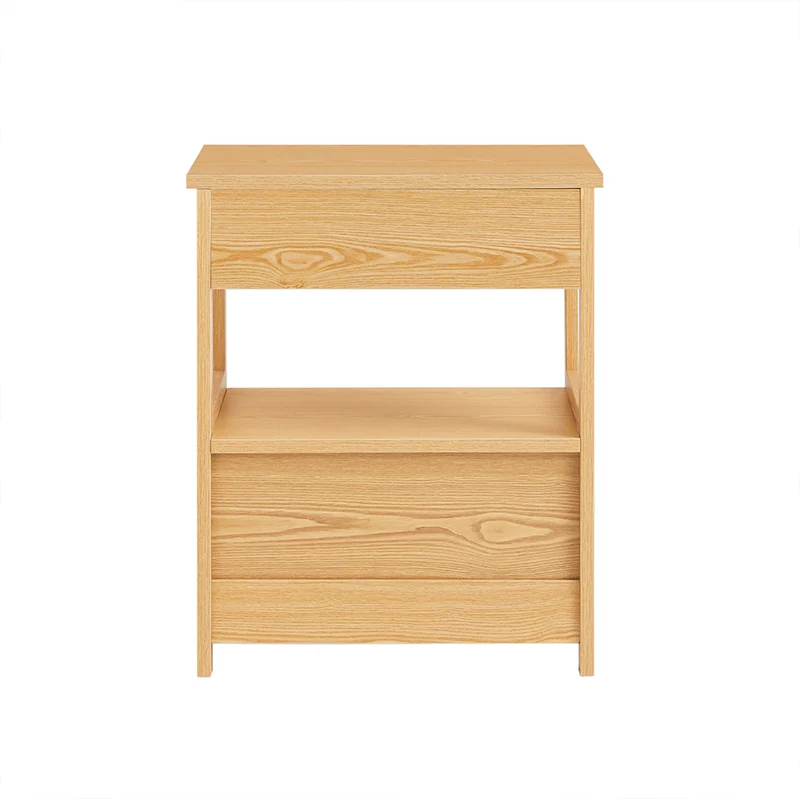 sebuyfr.comG258-N Table de Chevet Bout de Canapé avec 2 tiroirs et 1 étagère