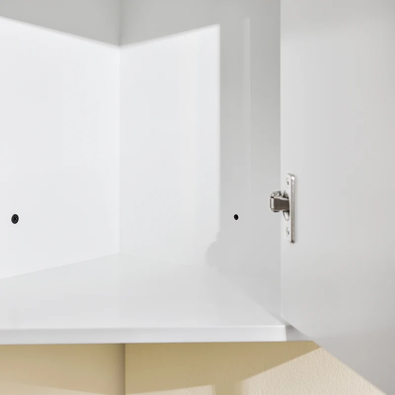 SoBuy BZR194-W Armoire de Rangement Étroite, 1 Tiroir et 1 Porte