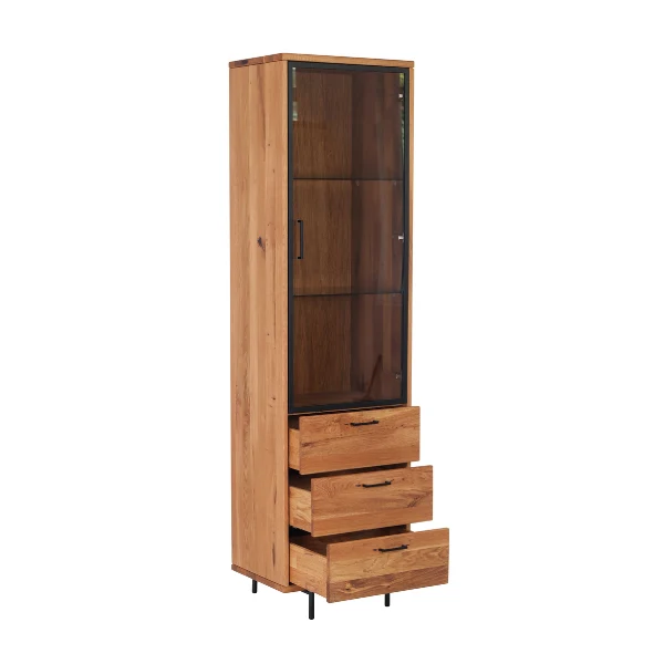 Vitrine en bois massif Normandie - NordicStory