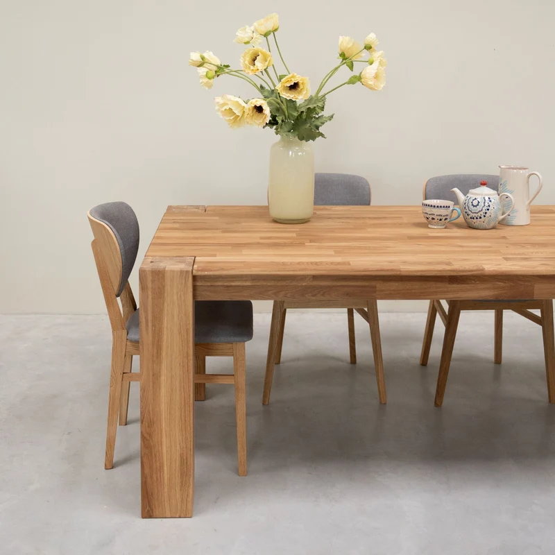 Table à manger en bois massif de chêne Mauritz 3 - NordicStory