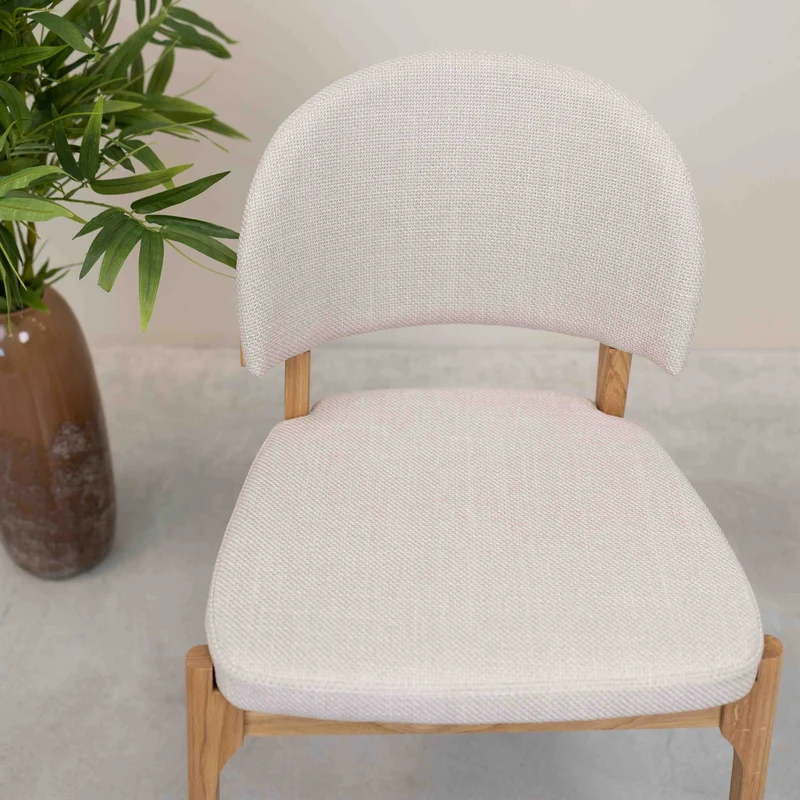 Chaise en bois massif de chêne Astrid, revêtement - Lot de 2 ou 4 chaises - NordicStory