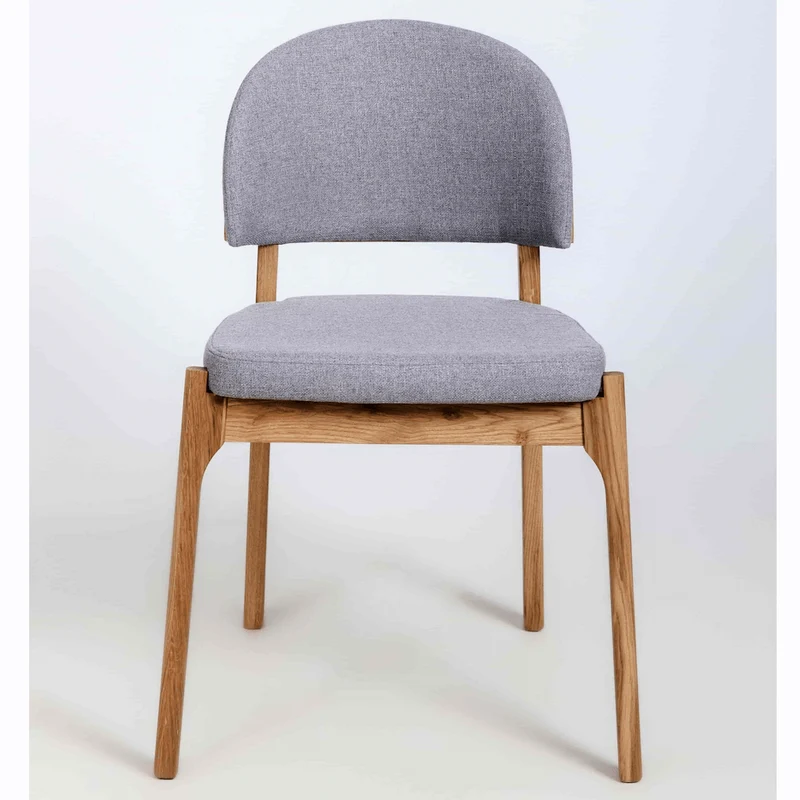 Chaise en bois massif de chêne Astrid, revêtement - Lot de 2 ou 4 chaises - NordicStory
