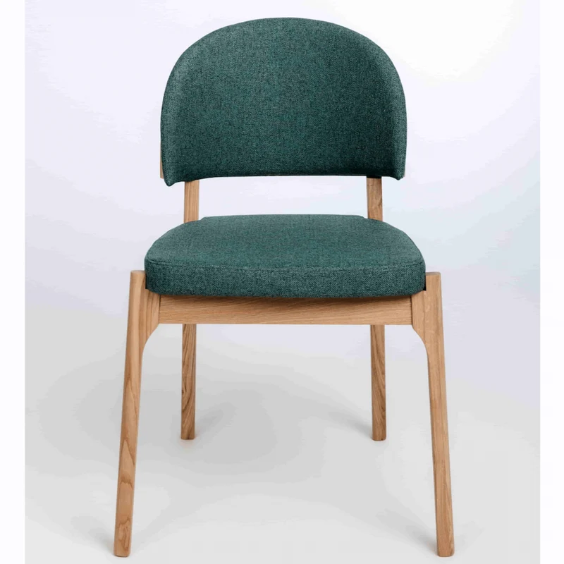 Chaise en bois massif de chêne Astrid, revêtement - Lot de 2 ou 4 chaises - NordicStory