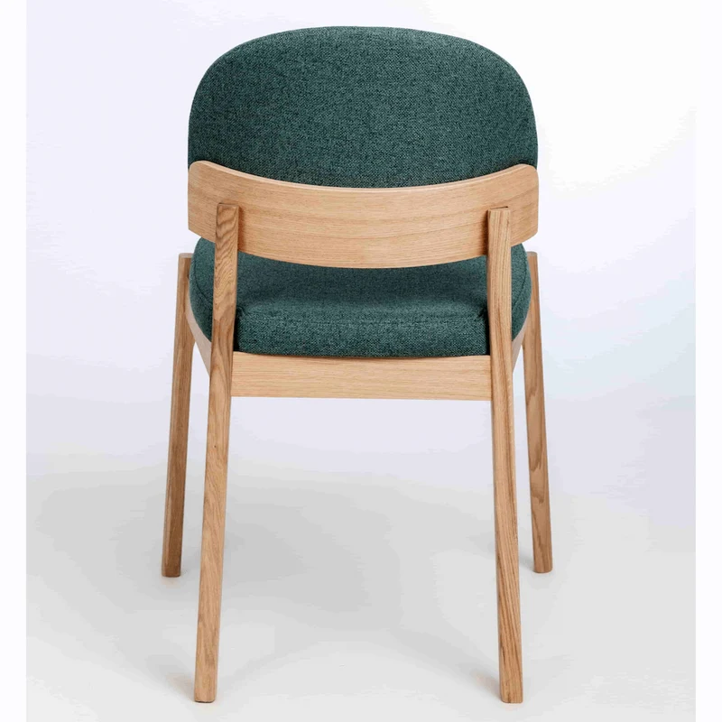 Chaise en bois massif de chêne Astrid, revêtement - Lot de 2 ou 4 chaises - NordicStory