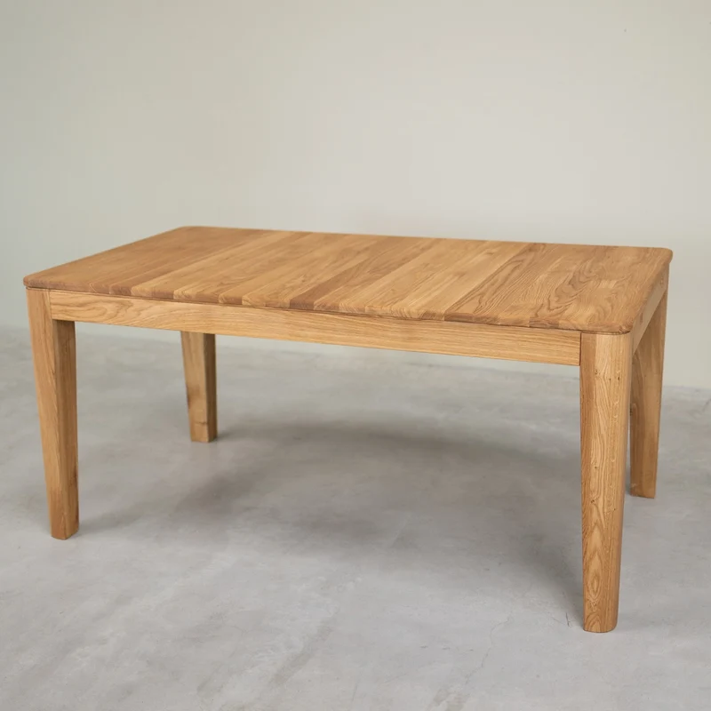 Table à manger rectangulaire extensible en bois massif de chêne Kodama - NordicStory