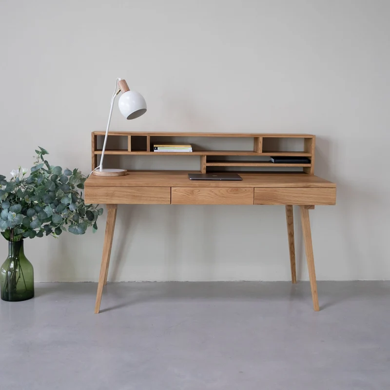 Bureau en bois massif de chêne Malmo 2 - NordicStory