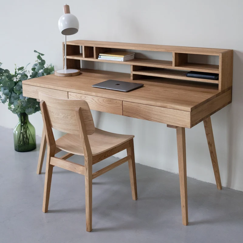 Bureau en bois massif de chêne Malmo 2 - NordicStory