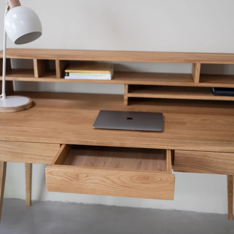 Bureau en bois massif de chêne Malmo 2 - NordicStory