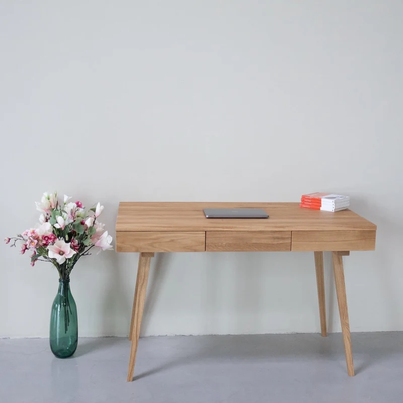 Bureau en bois massif de chêne Malmo 1 - NordicStory