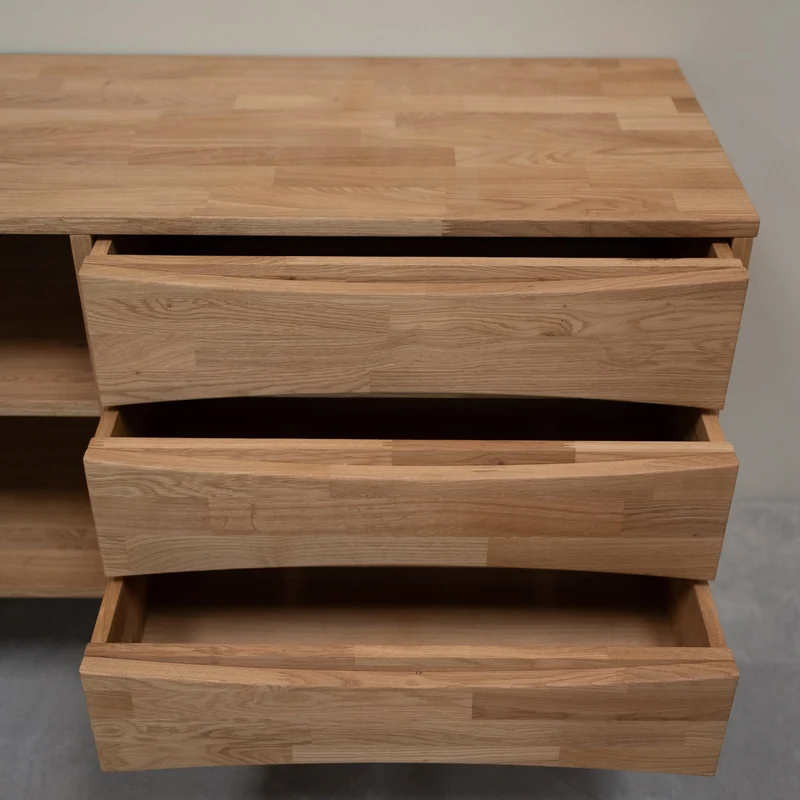 Buffet commode en bois massif de chêne Malmo 1 – NordicStory