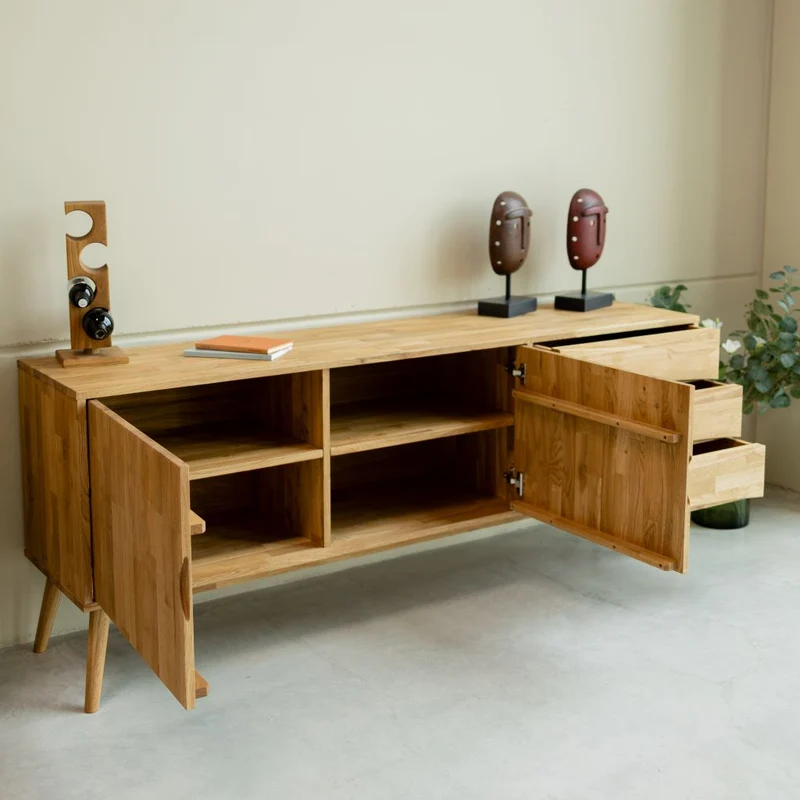 Buffet en bois massif de chêne Malmo – NordicStory