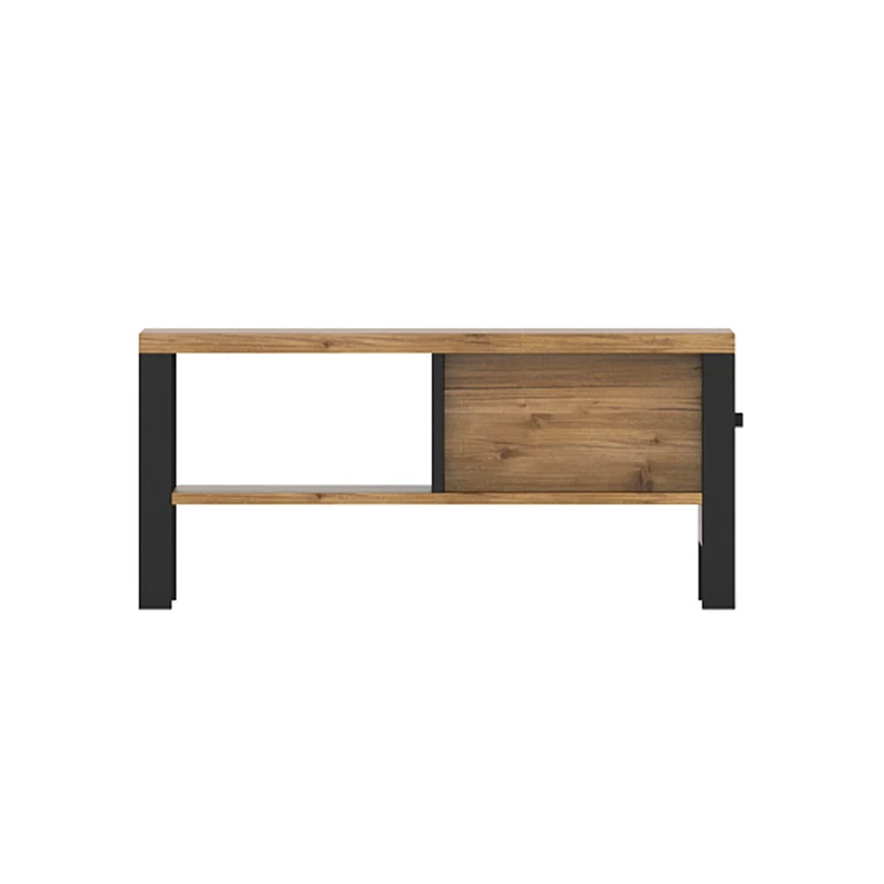 Table basse 1 tiroir Lyam Bois et Noir