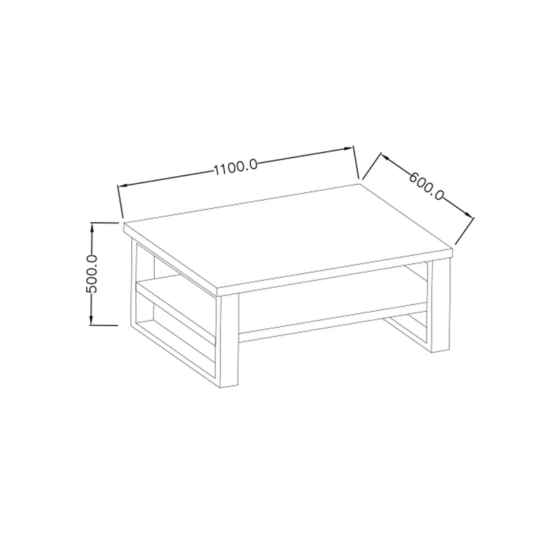 Table basse Eden Bois et Metal