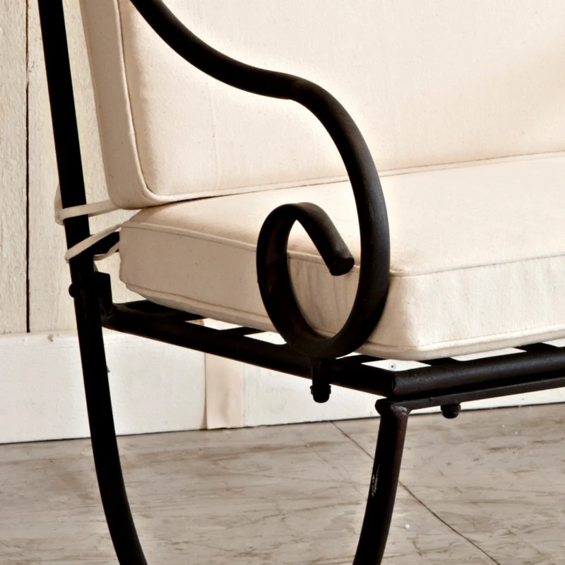 Chaise de jardin LOBERON Avanton métal noir Avanton