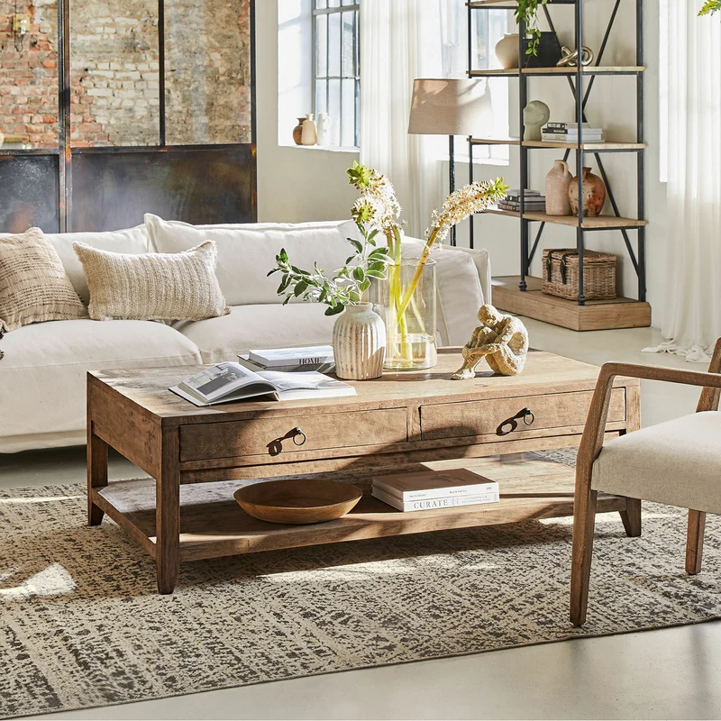 Table basse Loberon RASMUS en bois