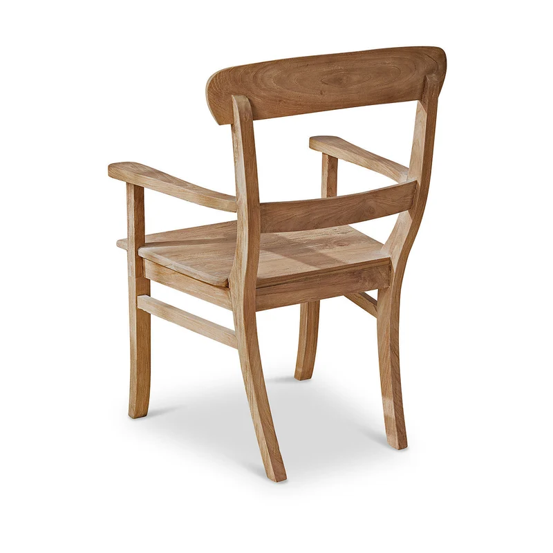 Chaise accoudoirs Loberon MASTERS bois