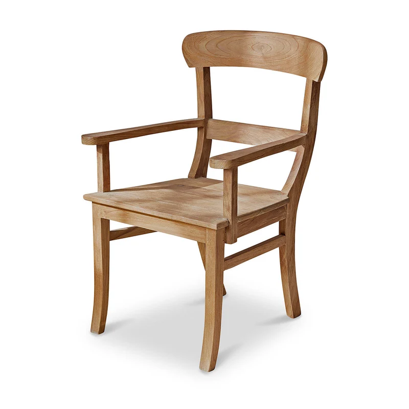 Chaise accoudoirs Loberon MASTERS bois