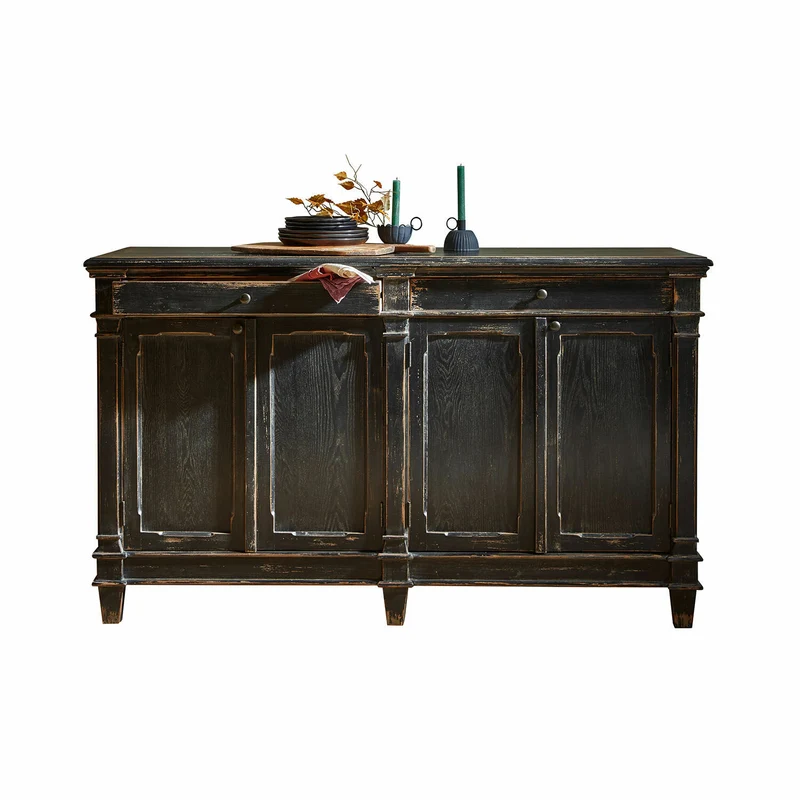 Buffet bas LOBERON Chaveline noir vieilli