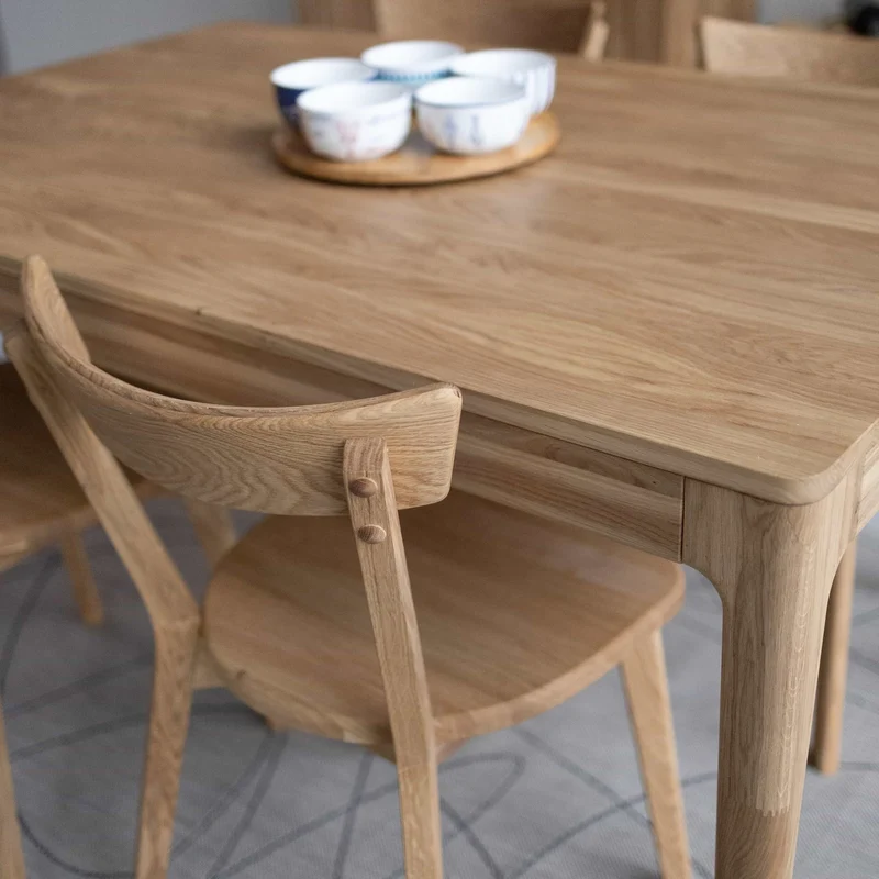 Table à manger extensible en chêne massif BERGAMO | NordicStory