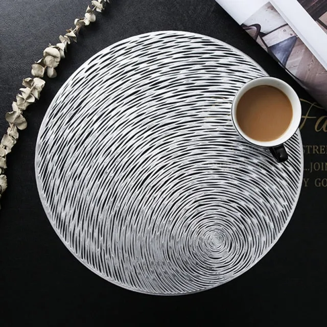 Set de Table Rond Doré