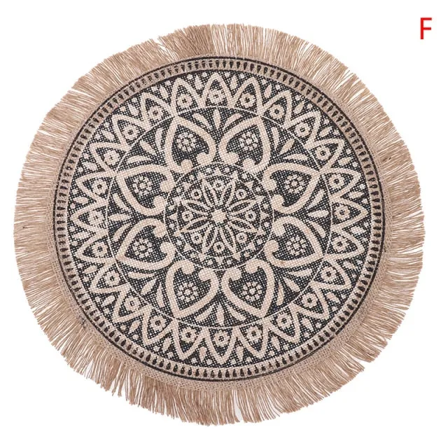 Set de Table Rond Action Jute