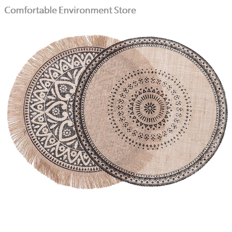 Set de Table Rond Action Jute