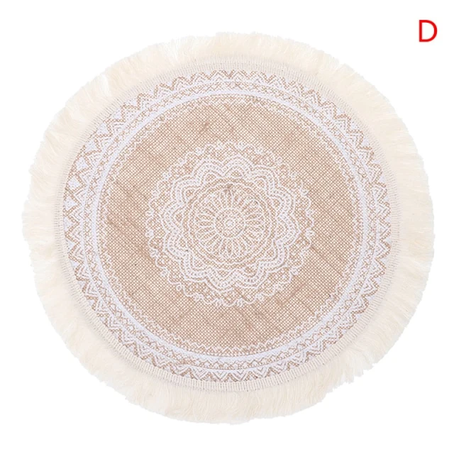 Set de Table Rond Action Jute