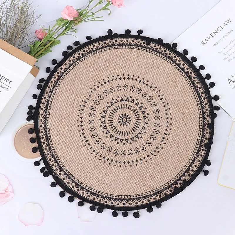 Set de Table Rond Action Jute