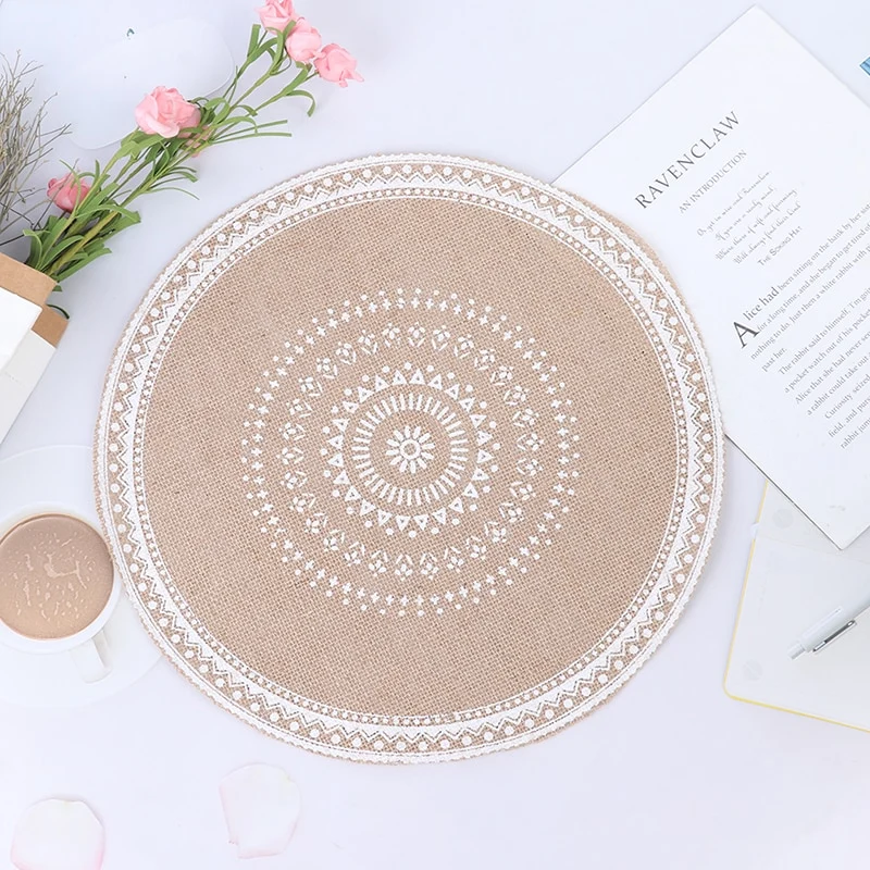 Set de Table Rond Action Jute