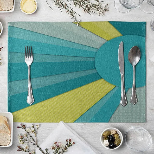 Set de Table Bleu Canard